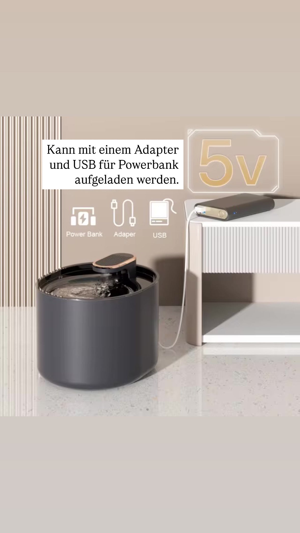 Wassertrinkbrunnen für Katzen und Hunde